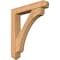 Ekena Millwork Legacy Arts and Crafts Smooth Bracket w/ Offset Brace, Western Red Cedar, 7 1/2"W x 42"D x 48"H BKT0806X42X48LEC03SWR - alternate 1